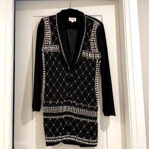 Black Pearl Tuxedo Dress